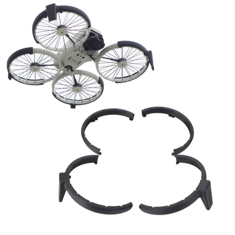 Propellerschutz für DJI FLIP Drohne, Stoßstangenschutz mit Landefüßen Erhöhtem Standfuß All-in-One Schutz vor Stürzen und Kratzern für DJI Flip Fly Combo Zubehör (Schwarz) von LiLiTok