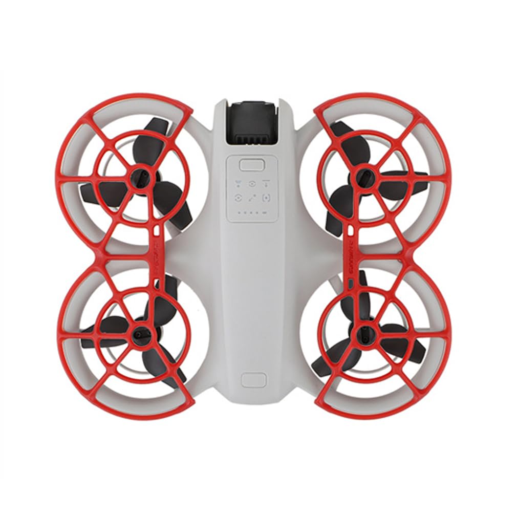 Propellerschutz für DJI NEO, Propellerschutz Bumper Anti-Collision Stoßstange Schutzhülle Ring für DJI NEO Zubehör (Rot) von LiLiTok