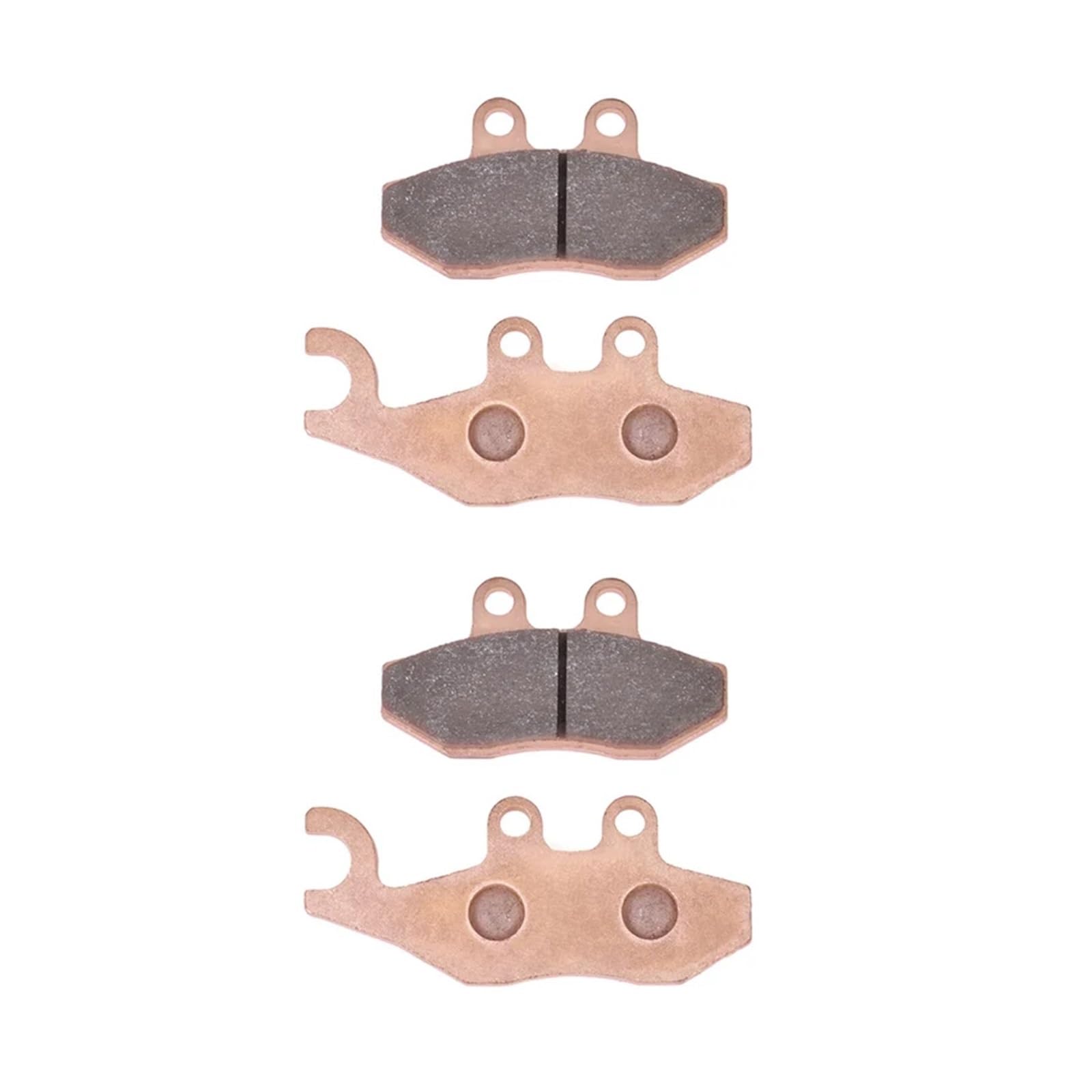 Motorcycle Rear Brake Pads Disc Tablets for Beverly 125 4T 2011-2014 Beverly S 125 ie 2014-2015 MP3 Hybrid 125cc 09-12(2pairs Copper Based) von LiMinM