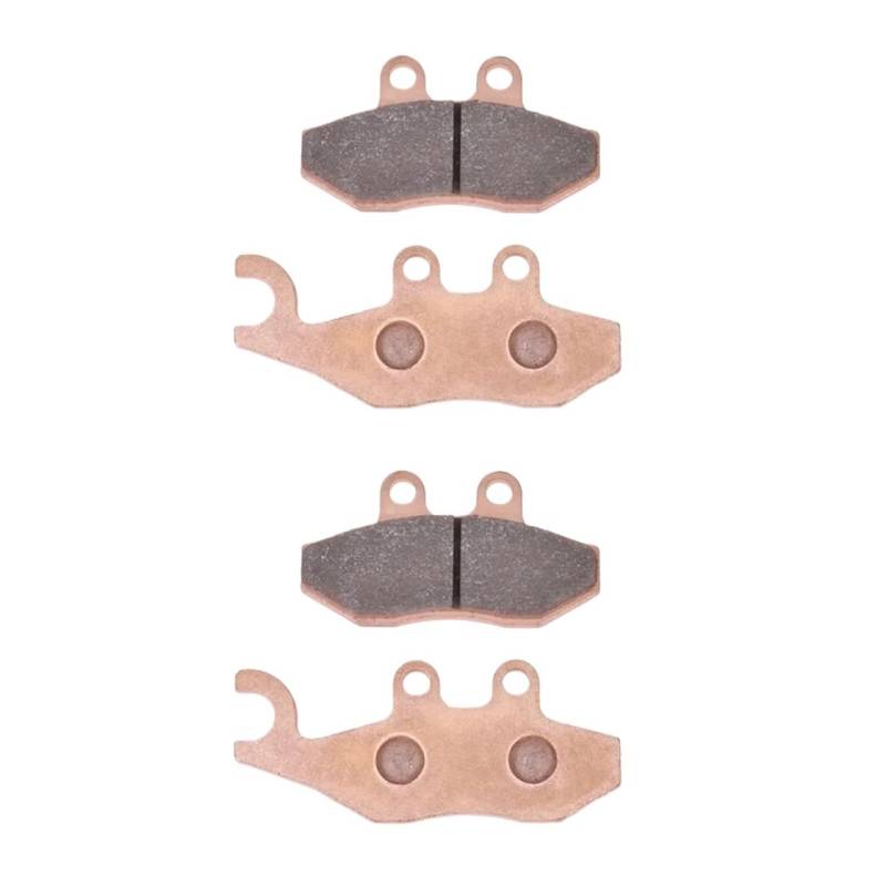 Motorrad Hinten Bremsbeläge Disc Tabletten for MP3 125 dh 2008-11 125 dh MP3 Yourban 2011-2012 Medley S 125 ABS 2016-2021(2pairs Copper Based) von LiMinM