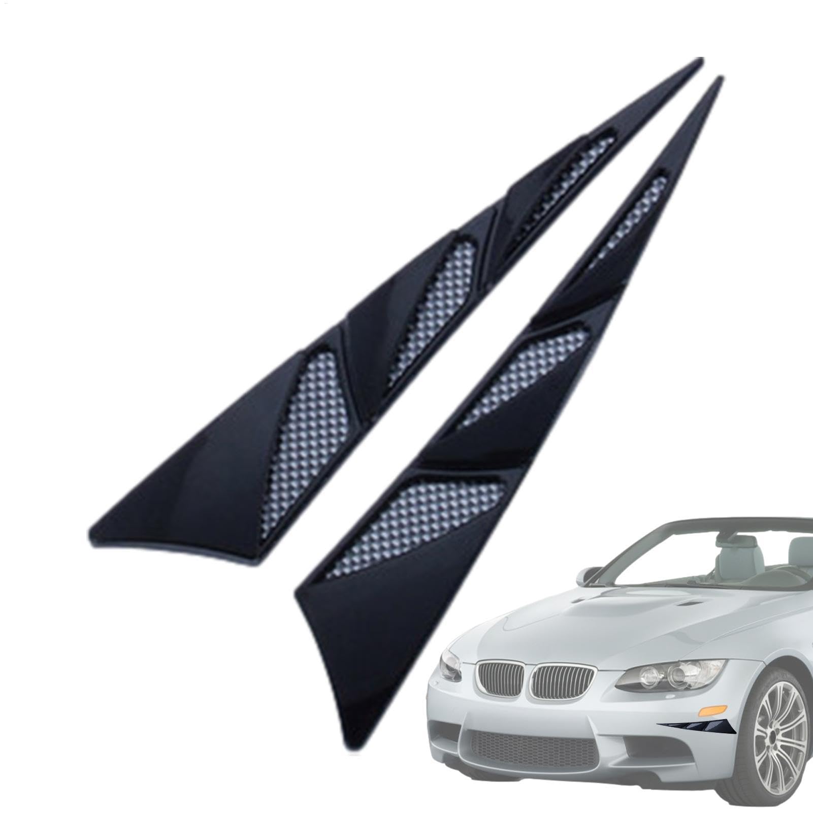 Liakyunf Stoßstangenschutzstreifen für Autos,Auto-Antikollisionsstreifen | 2X Shark Gill Trim Moulding Crash Scratch Protector,PVC-Seitentürkanten-Aufkleber für Autos, SUV, Pickup, LKW, Automobil von Liakyunf