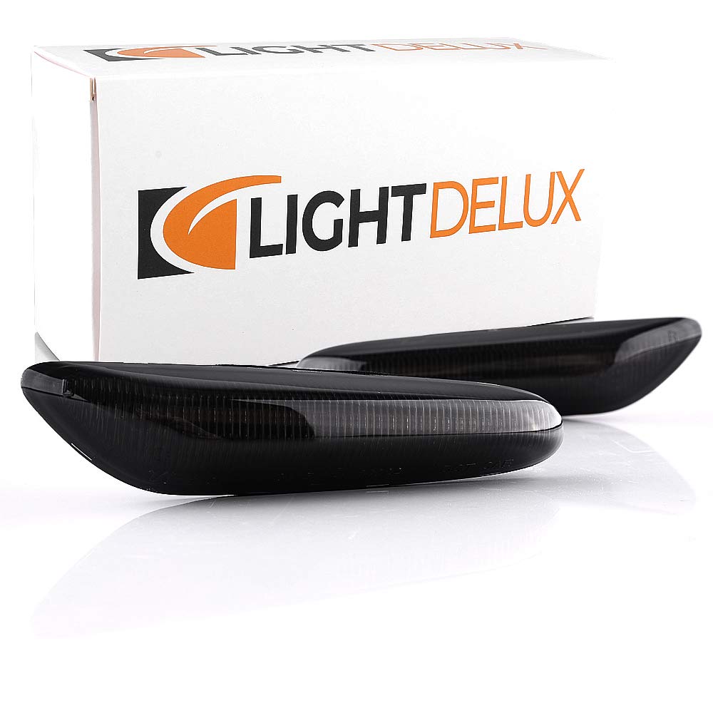 LIGHTDELUX Ersatz für 2 x LED Seitenblinker Blinker Kotflügel-Blinker mit Zulassung V-170165 von LIGHTDELUX