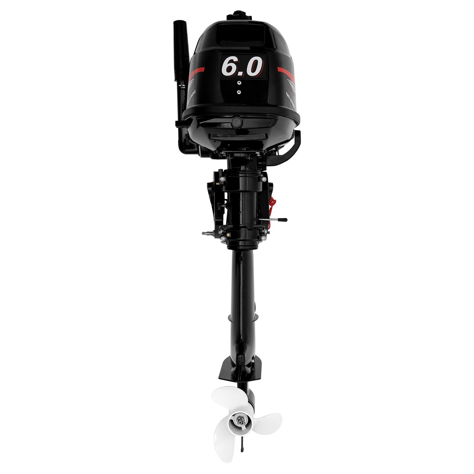 2 Takt 4.4KW Außenbordmotoren, 6 PS Außenbord Motor Benzinmotor Wasserkühlung Aussenborder Trolling Motor Außenborder102cc Benzin Motorboot Motor Wasserkühlsystem von Lightakai