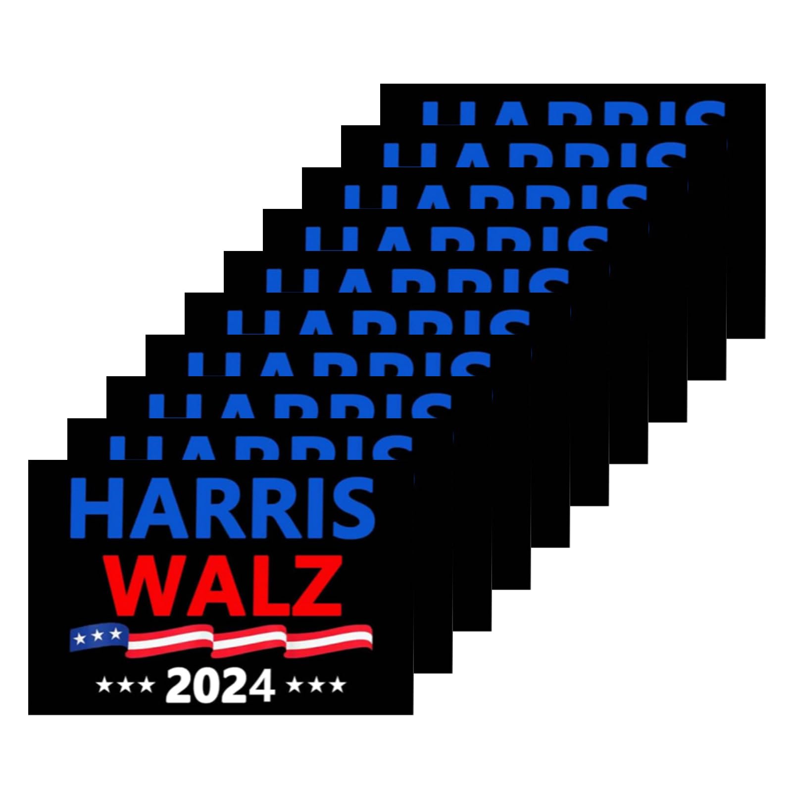 Lily Brown 10er Pack Harris Walz 2024 Harris Tim Walz Waltz for President Aufkleber Auto Stoßstange Fenster Aufkleber Laptop Aufkleber von Lily Brown