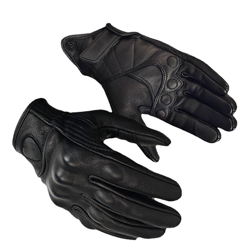 Lily Brown Atmungsaktive Retro Vollfinger Motorradhandschuhe Mit Touch Funktion Für Fahrer Outdoor Bike Schutzausrüstung Vier Jahreszeiten von Lily Brown