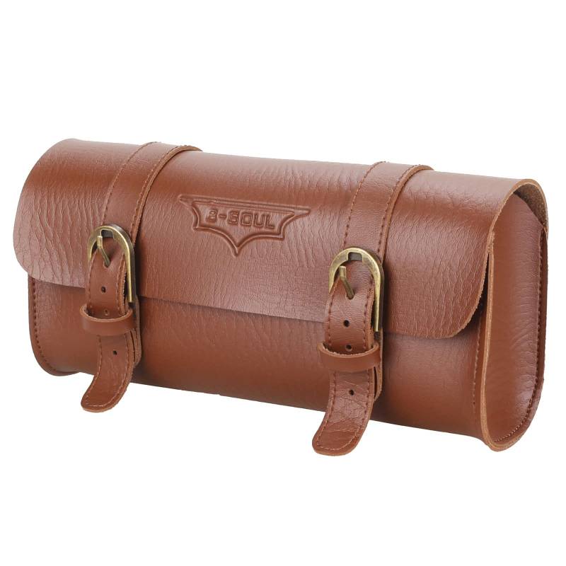 Vintage Fahrrad Hecktasche PU Leder Fahrradtasche Tasche Hinten Personalisiertes Reiten Vintage Fahrrad Hecktasche Fahrradtasche Fahrrad Lenkertasche Wasserdichte Fahrrad Vordertasche Fahrrad von Lily Brown