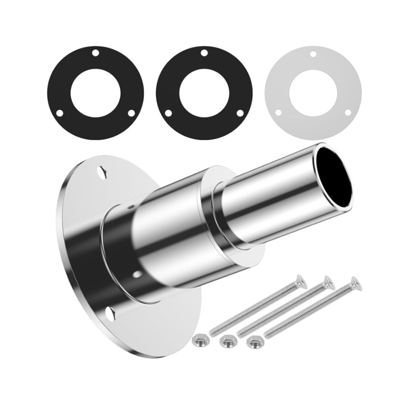 Edelstahl Auspuffrohr Durchgangsrohr Steckdosen Hardware Kits 24 Mm Gerades Rohr Geeignet Für Bootsrumpfanwendungen von Limtula