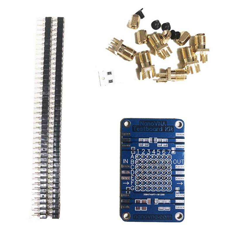 NanoVNA Testboard Kit Analysator Testboard VNA RF Demo Set Werkzeugschutzplatine von Limtula