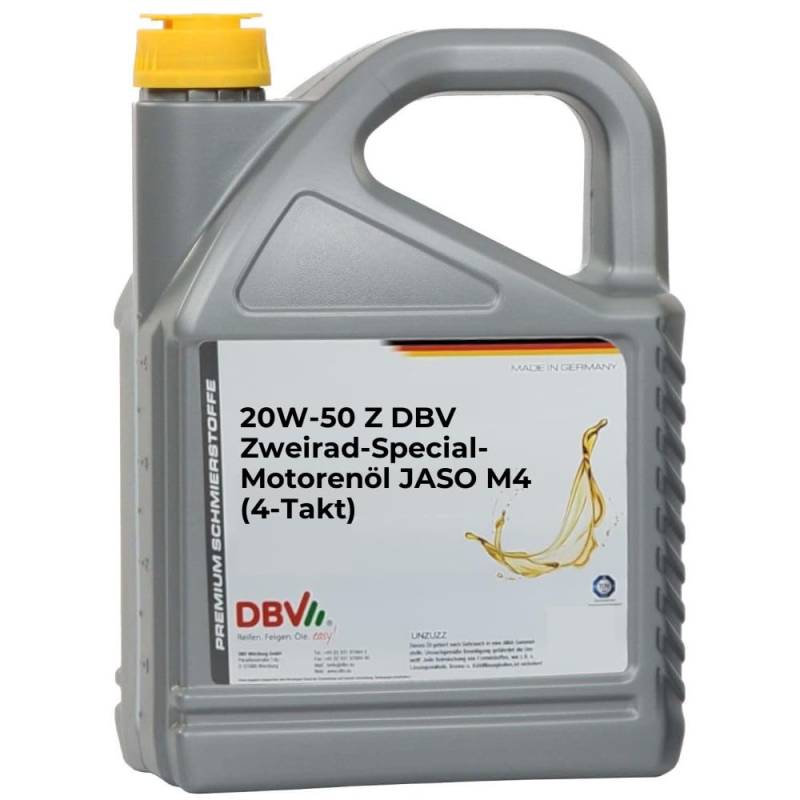 20W-50 Z DBV-Zweirad-Special-Motorenöl JASO MA (4-Takt) 2 x 5-Liter-Kanne von LinJa