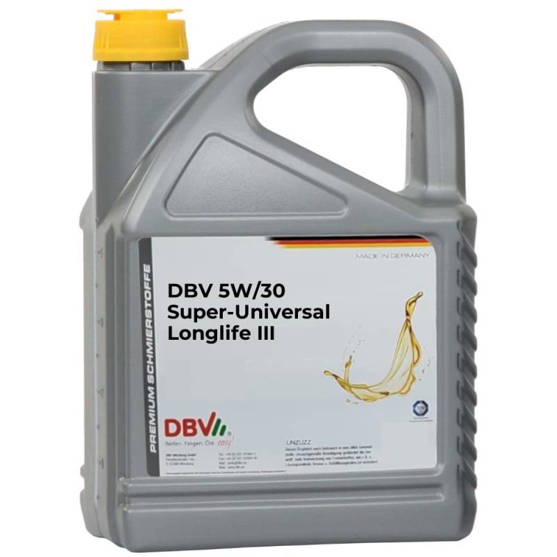 5W/30 Super-Universal Longlife III von DBV 2 x 5-Liter-Kanne von LinJa