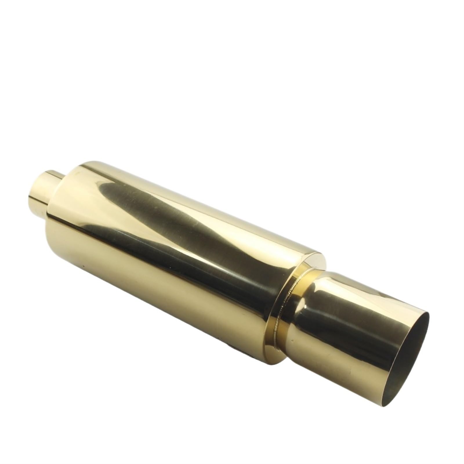 Auspuff Endrohr Auto-Auspuffanlagen Schalldämpfer Endrohr Universal Edelstahl Außendurchmesser 63–76 Mm Auslass 101 Mm Abgeschrägtes Crimpen Auspuff(GOLDEN A 63MM) von LinQianBhD