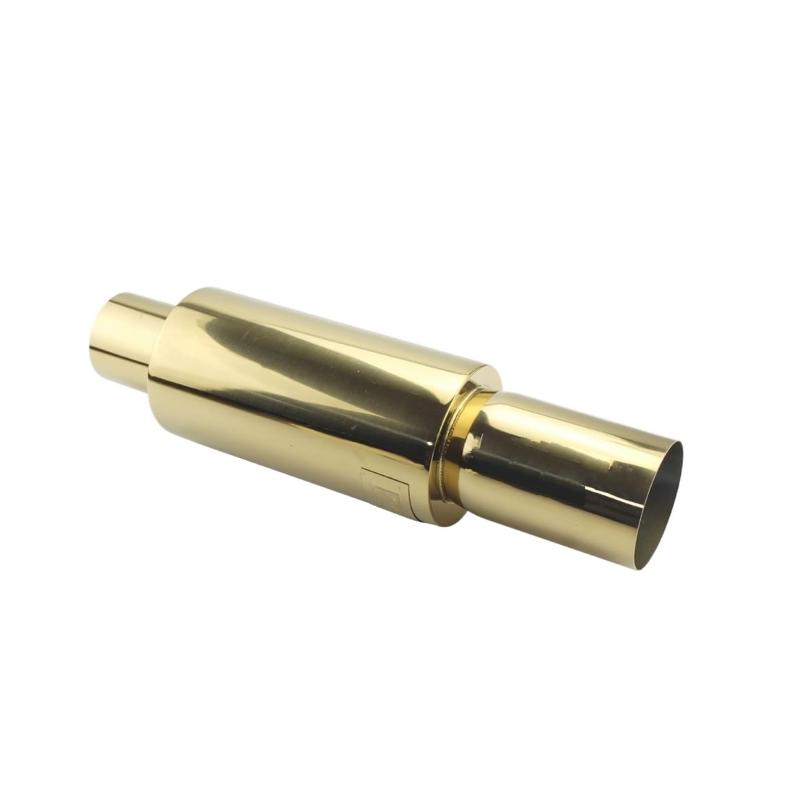 Auspuff Endrohr Auto-Auspuffrohr-Schalldämpfer Universal-Edelstahl-Auspuffanlagen Rennschalldämpfer 5,1 cm 6,3 cm Bis 7,6 cm Blau Silber Auspuff(Golden 63MM) von LinQianBhD