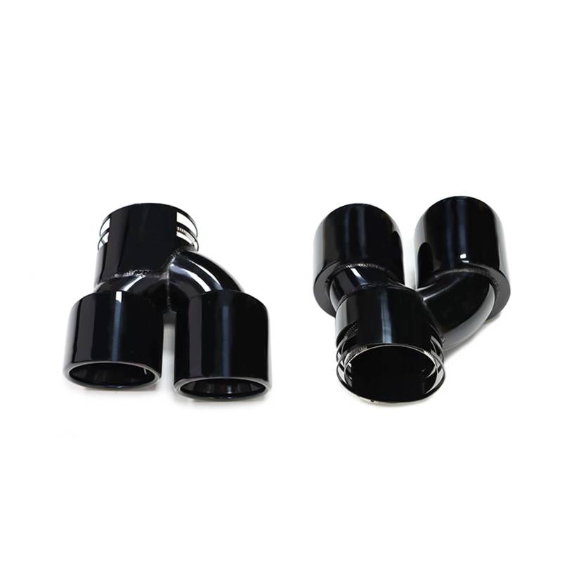 Auspuff Endrohr Auto Quad Auspuffspitze Für G22 Für G23 Für G26 Für M440i Dual Auspuffrohr Schalldämpfer Spitze Abgasanlage Düse Endrohr Auspuff(Black B) von LinQianBhD