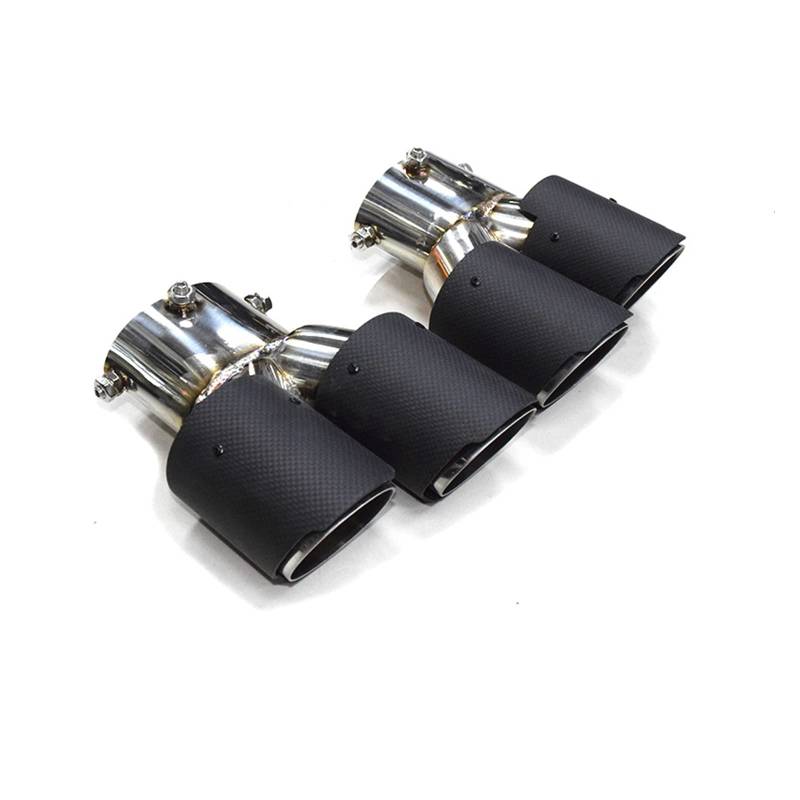 Auspuff Endrohr Auto Quad Auspuffspitze Für G22 Für G23 Für G26 Für M440i Dual Auspuffrohr Schalldämpfer Spitze Abgasanlage Düse Endrohr Auspuff(Carbon Fiber H) von LinQianBhD