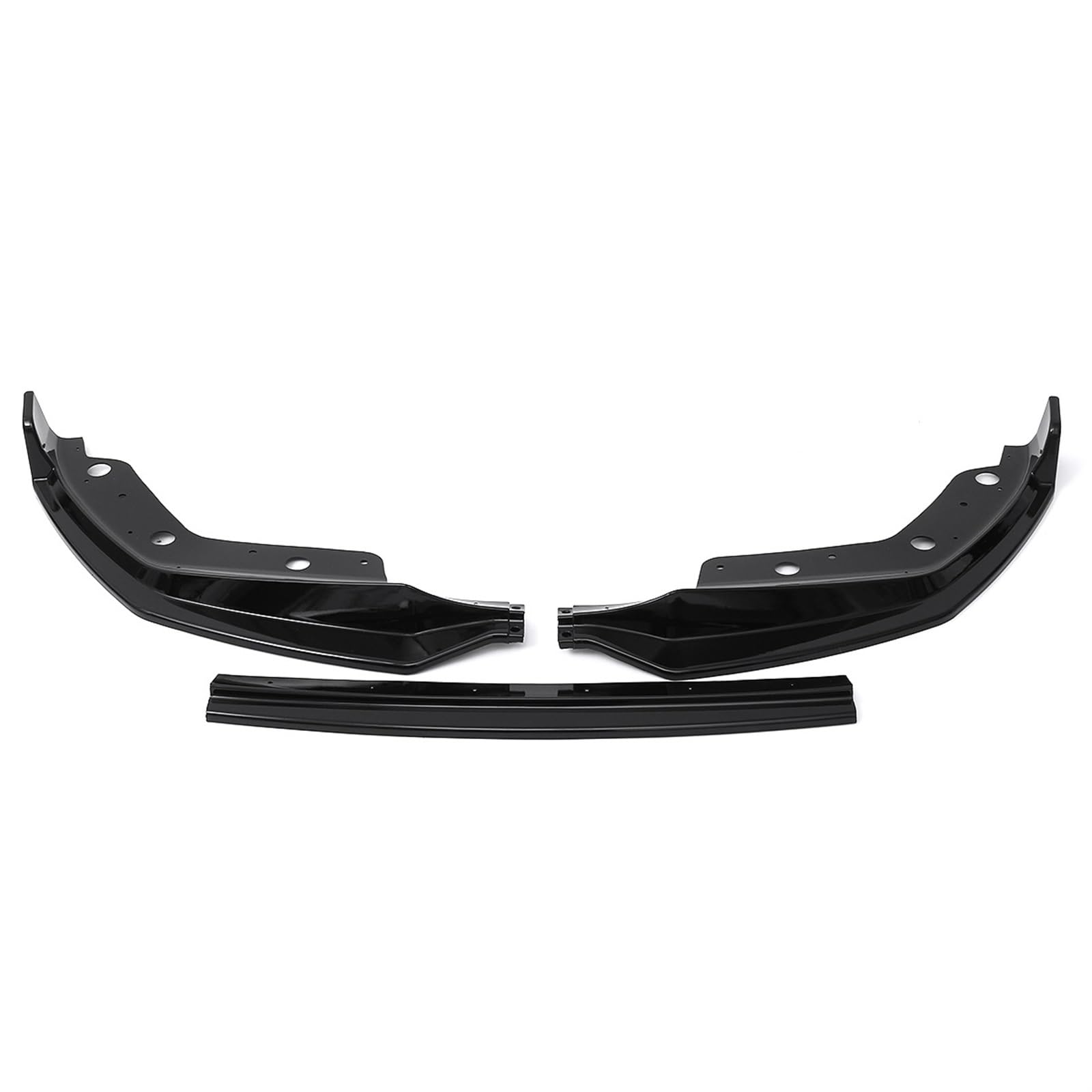 Auto Frontspoiler Lippe 3PCS Auto Vorderen Stoßfänger Lip Spoiler Splitter Diffusor Abnehmbare Körper Kit Abdeckung Schutz Für 3-Serie Für G20 2019 2020 Auto Frontspoiler(Gloss Black) von LinQianBhD