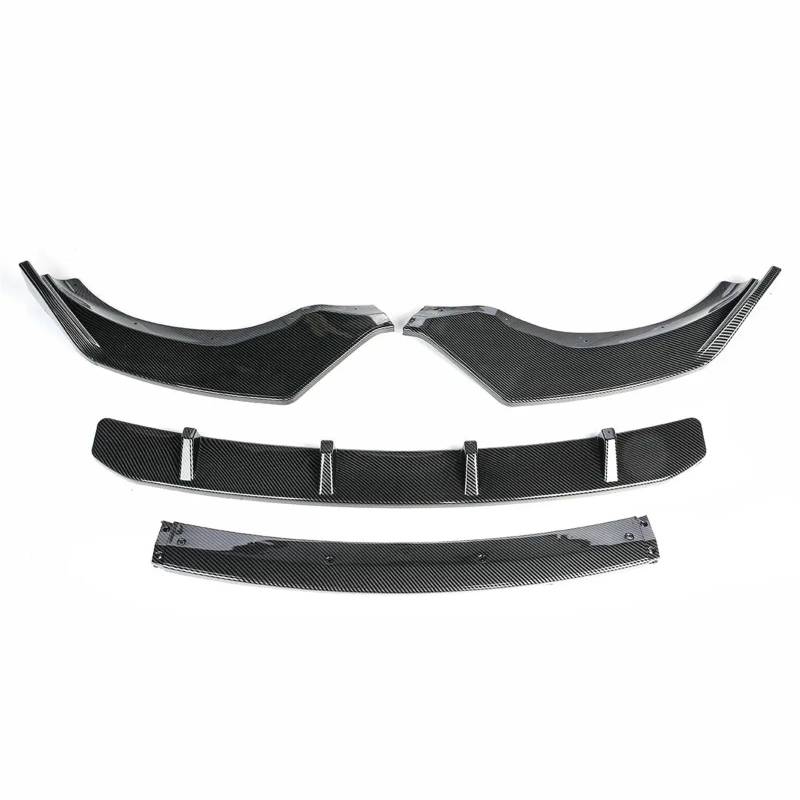 Auto Frontspoiler Lippe 4 Stücke Auto Front Stoßstange Splitter Lip Spoiler Diffusor Körper Kits Für X3 Für X4 Für G01 Für G02 2018 2019 2020 2021 Auto Frontspoiler(Carbon Fiber Look) von LinQianBhD