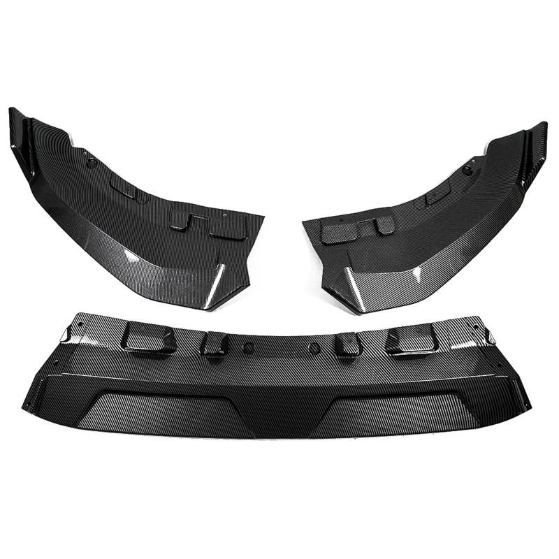 Auto Frontspoiler Lippe Auto Front Stoßstange Splitter Lip Spoiler Diffusor Schutz Abdeckung Körper Kits Zubehör Auto Tuning Teile Für G07 Für X7 Für LCI 2023-2024 Auto Frontspoiler(Carbon Look) von LinQianBhD