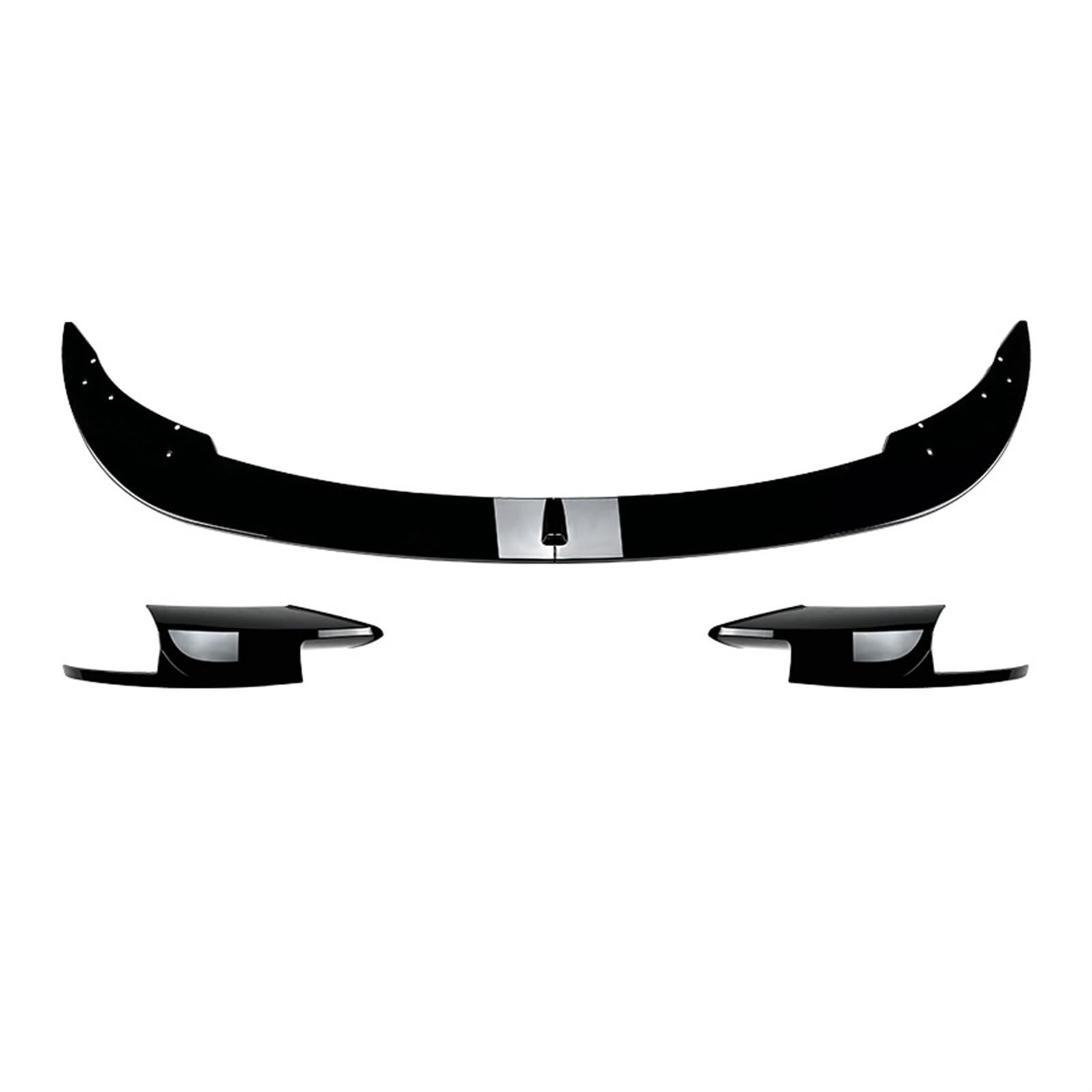 Auto Frontspoiler Lippe Auto Frontschürze Lip Spoiler Diffusor Splitter Body Kit Schürzen Abdeckung Schutz Für 5-Serie Für F10 Für F11 Für M5 2011-2014 2015 2016 2017 Auto Frontspoiler(Glossy Black) von LinQianBhD