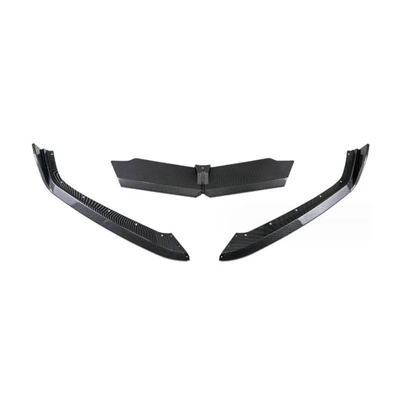 Auto Frontspoiler Lippe Auto Frontschürze Lip Spoiler Splitter Körper Kit Schürzen Abdeckung Schutz Trim Für Chevrolet Für Corvette Für C8 Für Z51 2020 2021 2022 2023 2024 Auto Frontspoiler(Carbon loo von LinQianBhD