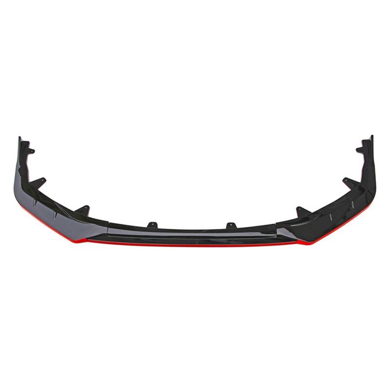 Auto Frontspoiler Lippe Auto Vorderen Stoßfänger Lip Body Kit Spoiler Splitter Stoßstange Canard Lip Bodykit Schutz Deflektor Zubehör Für Toyota Für Corolla 2021 Auto Frontspoiler(Black with Red) von LinQianBhD