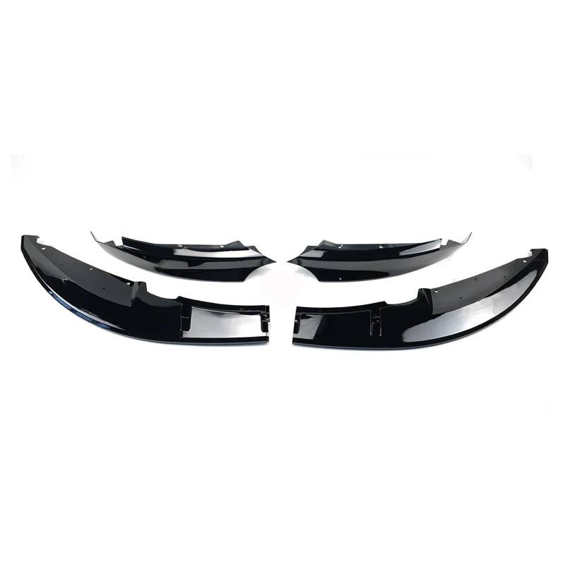 Auto Frontspoiler Lippe Auto Vorderen Stoßfänger Lip Seite Spoiler Splitter Abdeckung Trim Für 1-Serie Für E82 Für Sport 2007 2008 2009 2010 2011 2012 2013 Auto Frontspoiler(Glossy Black) von LinQianBhD