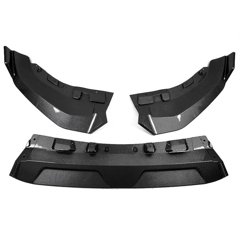 Auto Frontspoiler Lippe Front Lower Bumper Spoiler Lip Splitter Glanz Schwarz Carbon Look Auto Styling Für G07 Für X7 Für LCI 2023 2024 Auto Frontspoiler(Carbon Look) von LinQianBhD