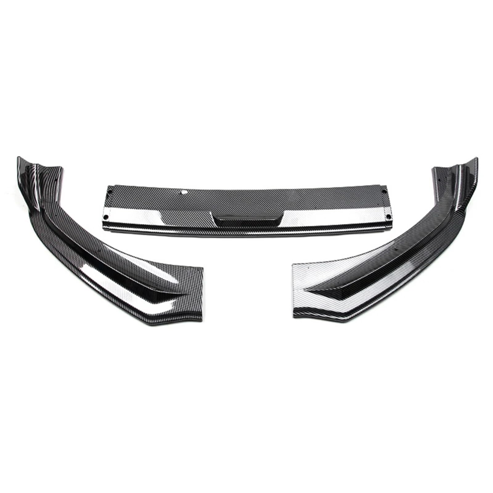 Auto Frontspoiler Lippe Frontschürze Lip Spoiler Splitter Diffusor Schaufel Körper Kit Trim Auto Zubehör Front Schürze Surround Für Ford Für Mustang Für Mach-E Auto Frontspoiler(Carbon Fiber Style) von LinQianBhD