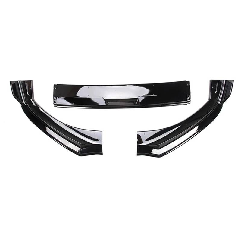 Auto Frontspoiler Lippe Frontschürze Lip Spoiler Splitter Diffusor Schaufel Körper Kit Trim Auto Zubehör Front Schürze Surround Für Ford Für Mustang Für Mach-E Auto Frontspoiler(Gloss Black) von LinQianBhD