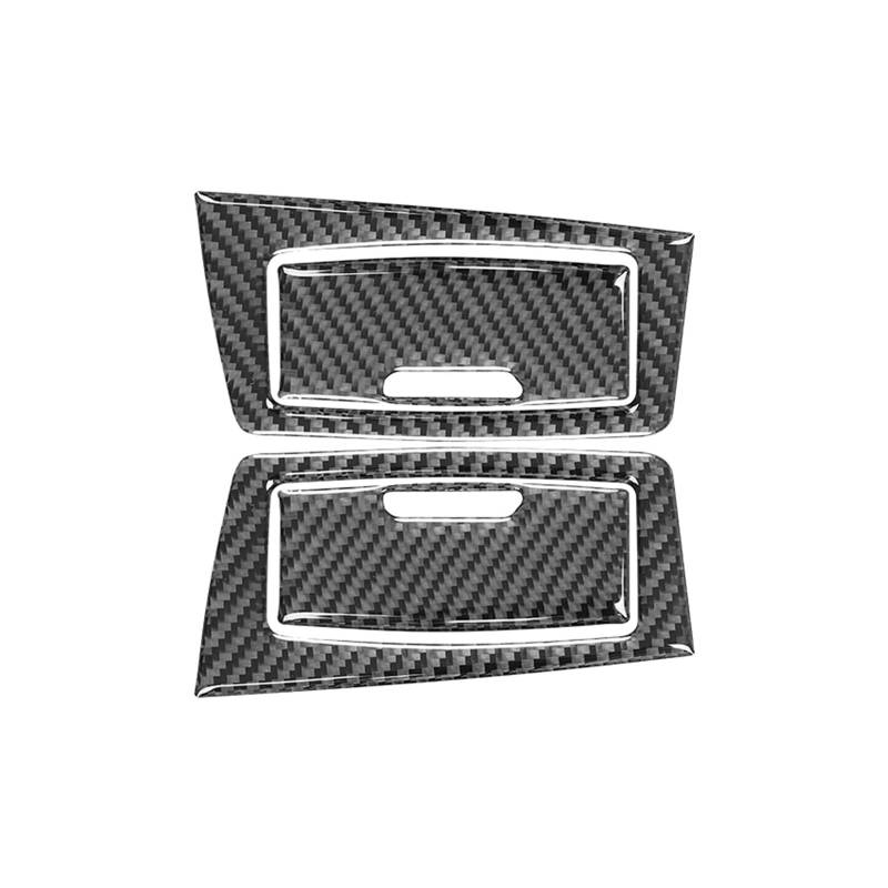 Auto Trim Abdeckung Rahmen Zubehör Für 3 Serie Für F30 2013 2014 2015 2016 2017 2018 Carbon Fiber Innen Auto Hinten Tür Armlehne Lagerung Box Trim Abdeckung Rahmen Aufkleber(Black) von LinQianBhD