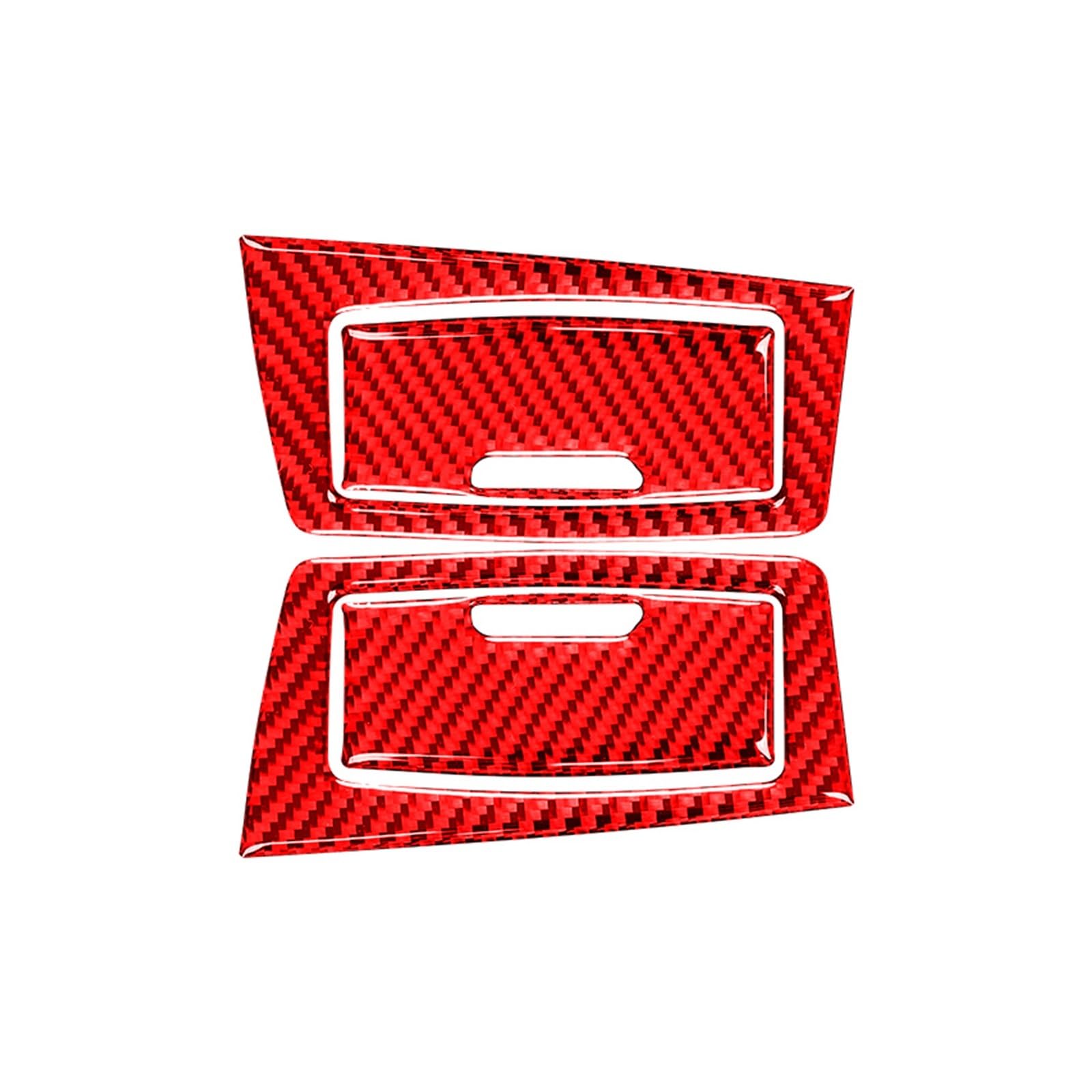 Auto Trim Abdeckung Rahmen Zubehör Für 3 Serie Für F30 2013 2014 2015 2016 2017 2018 Carbon Fiber Innen Auto Hinten Tür Armlehne Lagerung Box Trim Abdeckung Rahmen Aufkleber(Red) von LinQianBhD