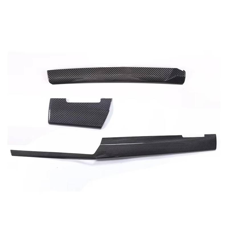 Auto Trim Abdeckung Rahmen Zubehör Für 5 Serie Für G60 2024 + LHD Reale Carbon Faser Center Console Dashboard Panel Dekoration Abdeckung Trim Auto Zubehör(3 PCS) von LinQianBhD