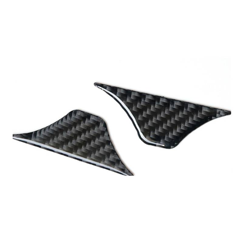 Auto Trim Abdeckung Rahmen Zubehör Für Civic Für Coupe 2013 2014 2015 Carbon Fiber Center Cup Halter Panel Styling Aufkleber Auto Innen Dekorative Zubehör(Black Set A) von LinQianBhD