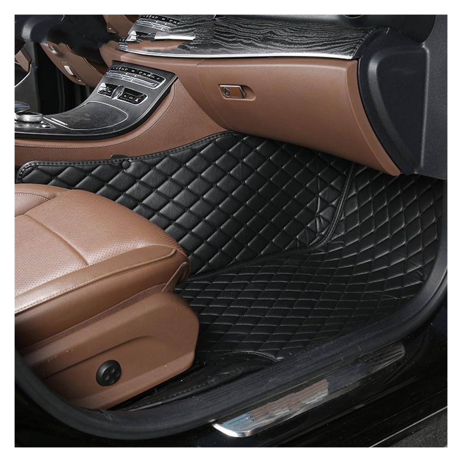 Autofußmatten 1 PCS Custom Leder Auto Fußmatten Für Chevrolet Für Onix 2019 2020 2021 2022 Auto Innen Zubehör Teppiche Teppiche Fuß Pads Automatten(12 Passenger Mat) von LinQianBhD