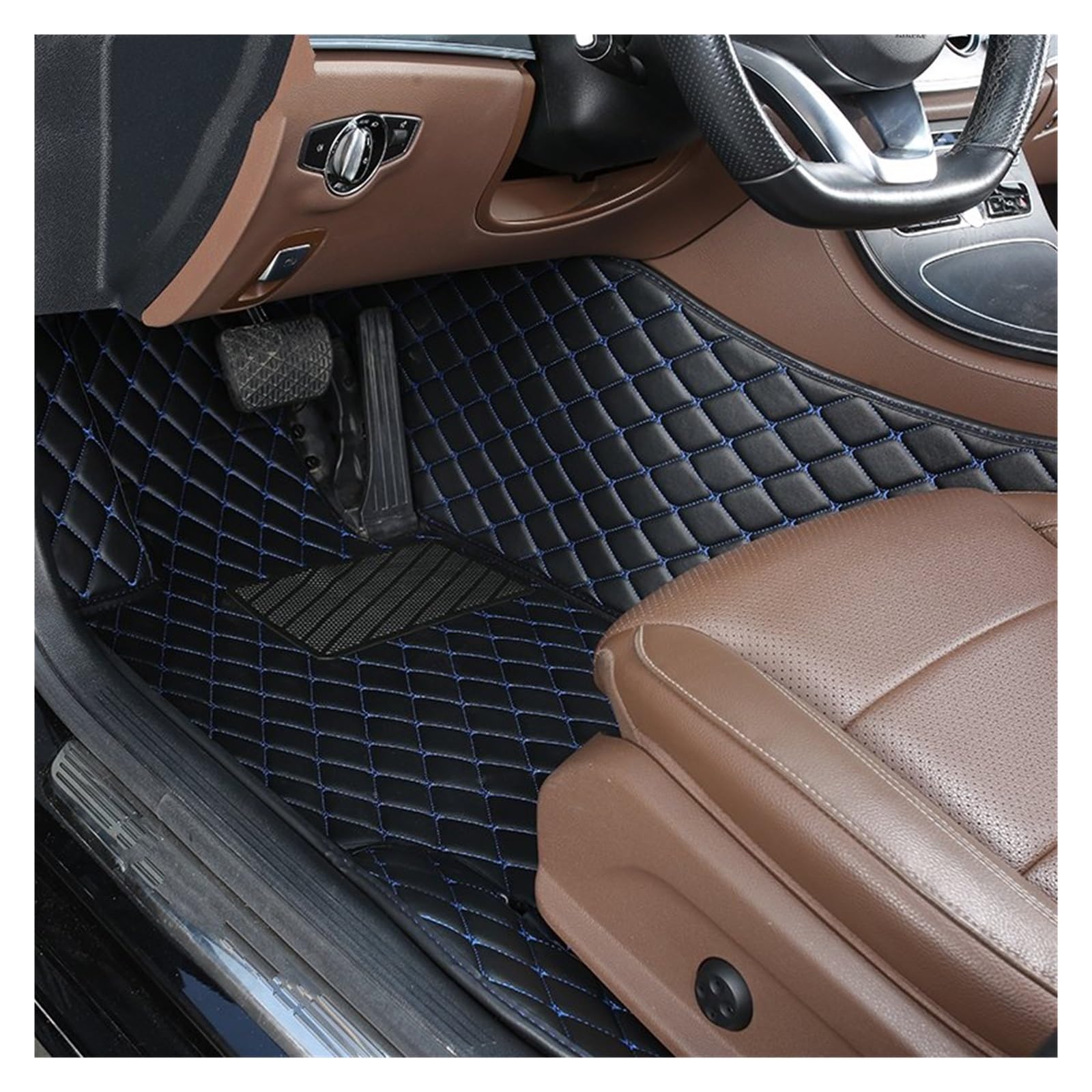 Autofußmatten 1 PCS Custom Leder Auto Fußmatten Für Chevrolet Für Onix 2019 2020 2021 2022 Auto Innen Zubehör Teppiche Teppiche Fuß Pads Automatten(17 Driver Mat) von LinQianBhD