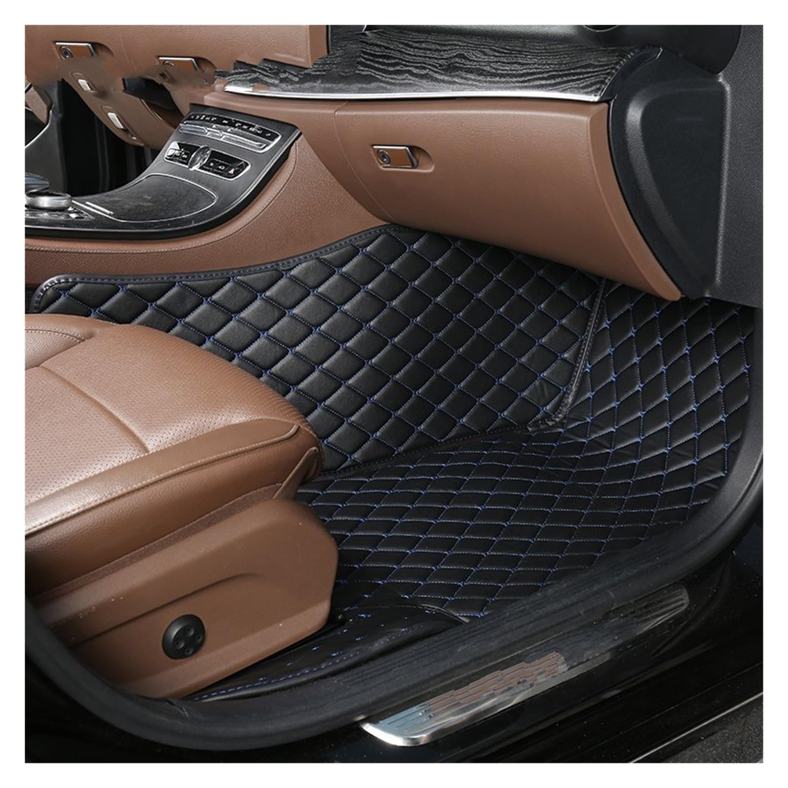 Autofußmatten 1 PCS Custom Leder Auto Fußmatten Für Chevrolet Für Onix 2019 2020 2021 2022 Auto Innen Zubehör Teppiche Teppiche Fuß Pads Automatten(18 Passenger Mat) von LinQianBhD