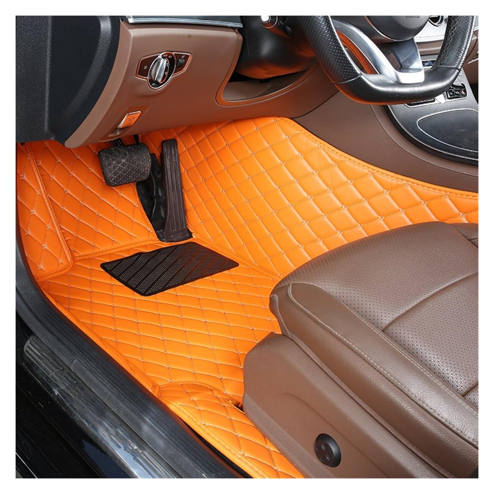 Autofußmatten 1 PCS Custom Leder Auto Fußmatten Für Chevrolet Für Onix 2019 2020 2021 2022 Auto Innen Zubehör Teppiche Teppiche Fuß Pads Automatten(2 Driver Mat) von LinQianBhD