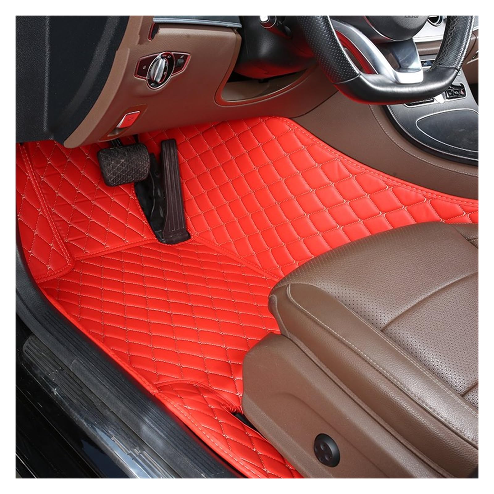 Autofußmatten 1 PCS Custom Leder Auto Fußmatten Für Chevrolet Für Onix 2019 2020 2021 2022 Auto Innen Zubehör Teppiche Teppiche Fuß Pads Automatten(25 Driver Mat) von LinQianBhD