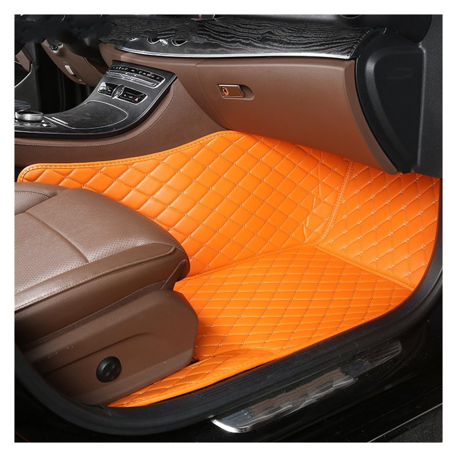 Autofußmatten 1 PCS Custom Leder Auto Fußmatten Für Chevrolet Für Onix 2019 2020 2021 2022 Auto Innen Zubehör Teppiche Teppiche Fuß Pads Automatten(3 Passenger Mat) von LinQianBhD