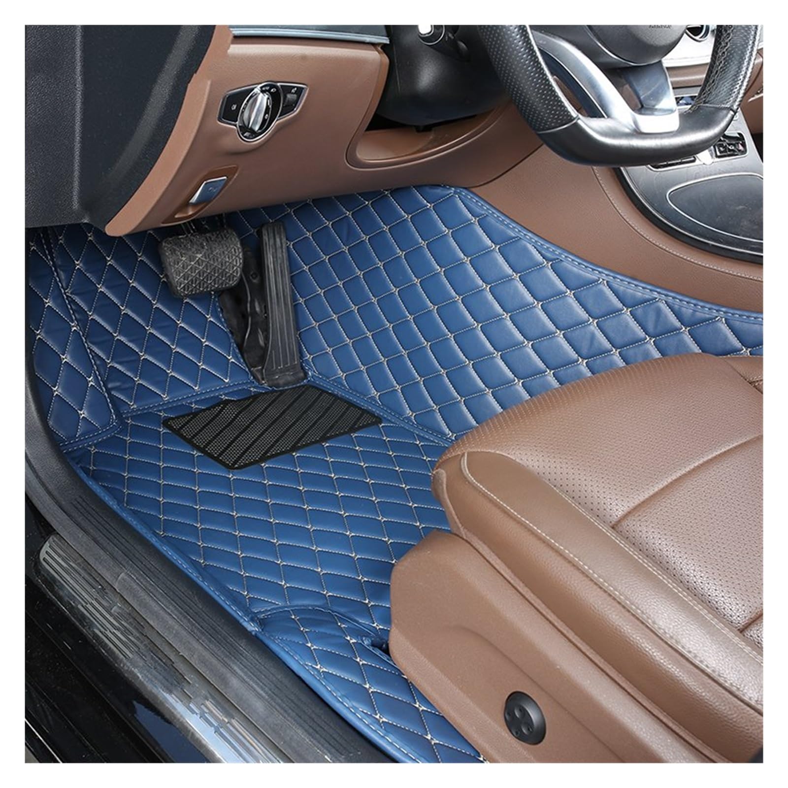 Autofußmatten 1 PCS Custom Leder Auto Fußmatten Für Chevrolet Für Onix 2019 2020 2021 2022 Auto Innen Zubehör Teppiche Teppiche Fuß Pads Automatten(31 Driver Mat) von LinQianBhD