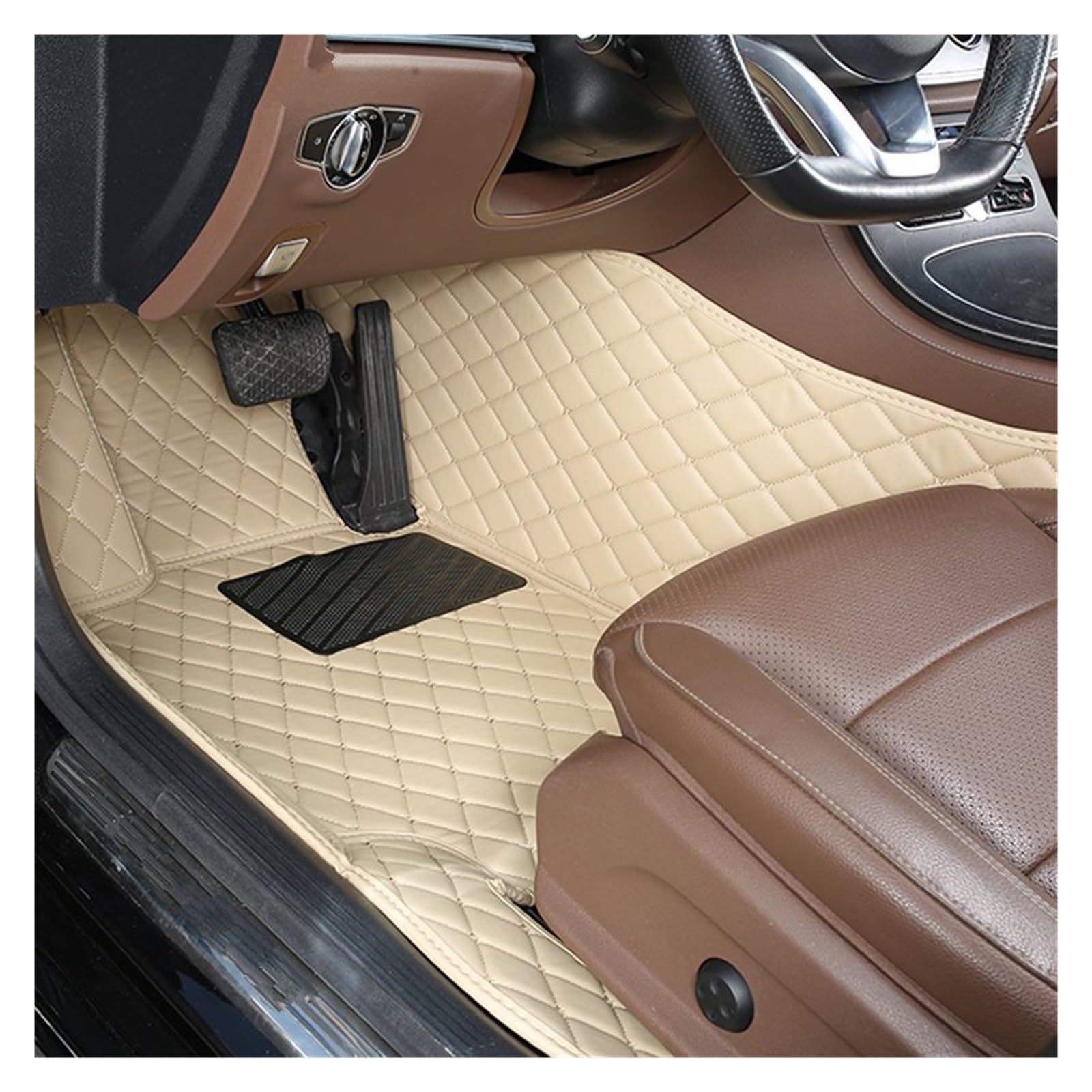 Autofußmatten 1 PCS Custom Leder Auto Fußmatten Für Chevrolet Für Onix 2019 2020 2021 2022 Auto Innen Zubehör Teppiche Teppiche Fuß Pads Automatten(34 Driver Mat) von LinQianBhD