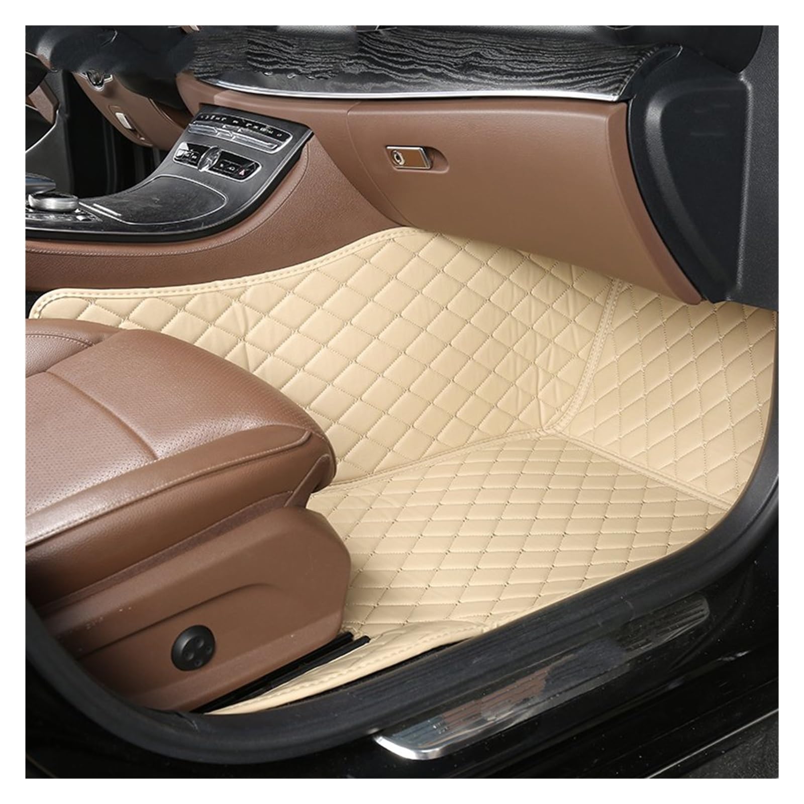 Autofußmatten 1 PCS Custom Leder Auto Fußmatten Für Chevrolet Für Onix 2019 2020 2021 2022 Auto Innen Zubehör Teppiche Teppiche Fuß Pads Automatten(35 Passenger Mat) von LinQianBhD