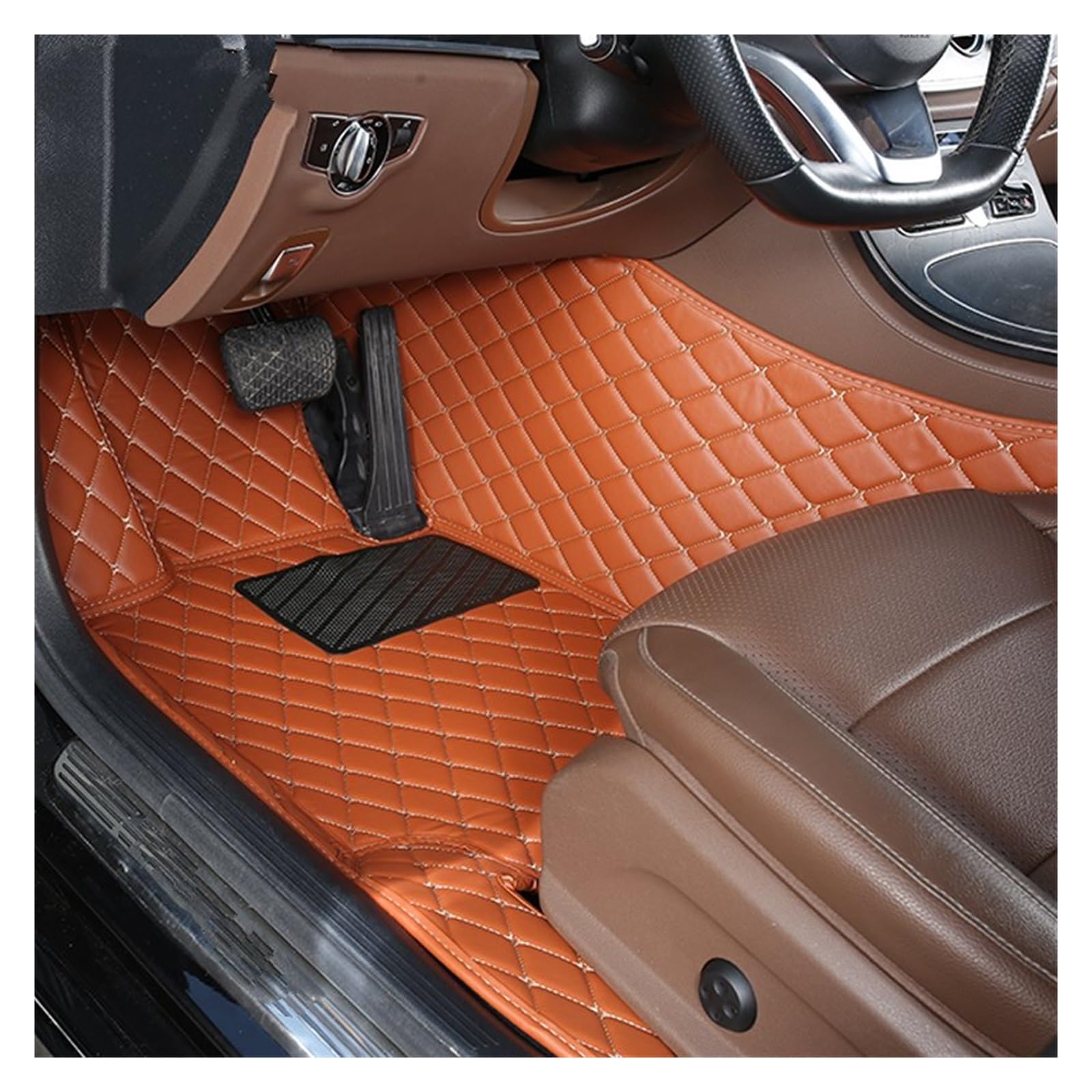 Autofußmatten 1 PCS Custom Leder Auto Fußmatten Für Chevrolet Für Onix 2019 2020 2021 2022 Auto Innen Zubehör Teppiche Teppiche Fuß Pads Automatten(5 Driver Mat) von LinQianBhD