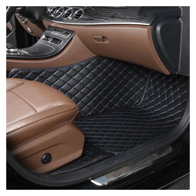 Autofußmatten Auto Boden Matte Für Hyundai Für Tucson 2006 2007 2008 2009 2010 2011 2012 2013 2014 Fuß Pad Innen Auto Zubehör Automatten(Copilot-Black Blue) von LinQianBhD