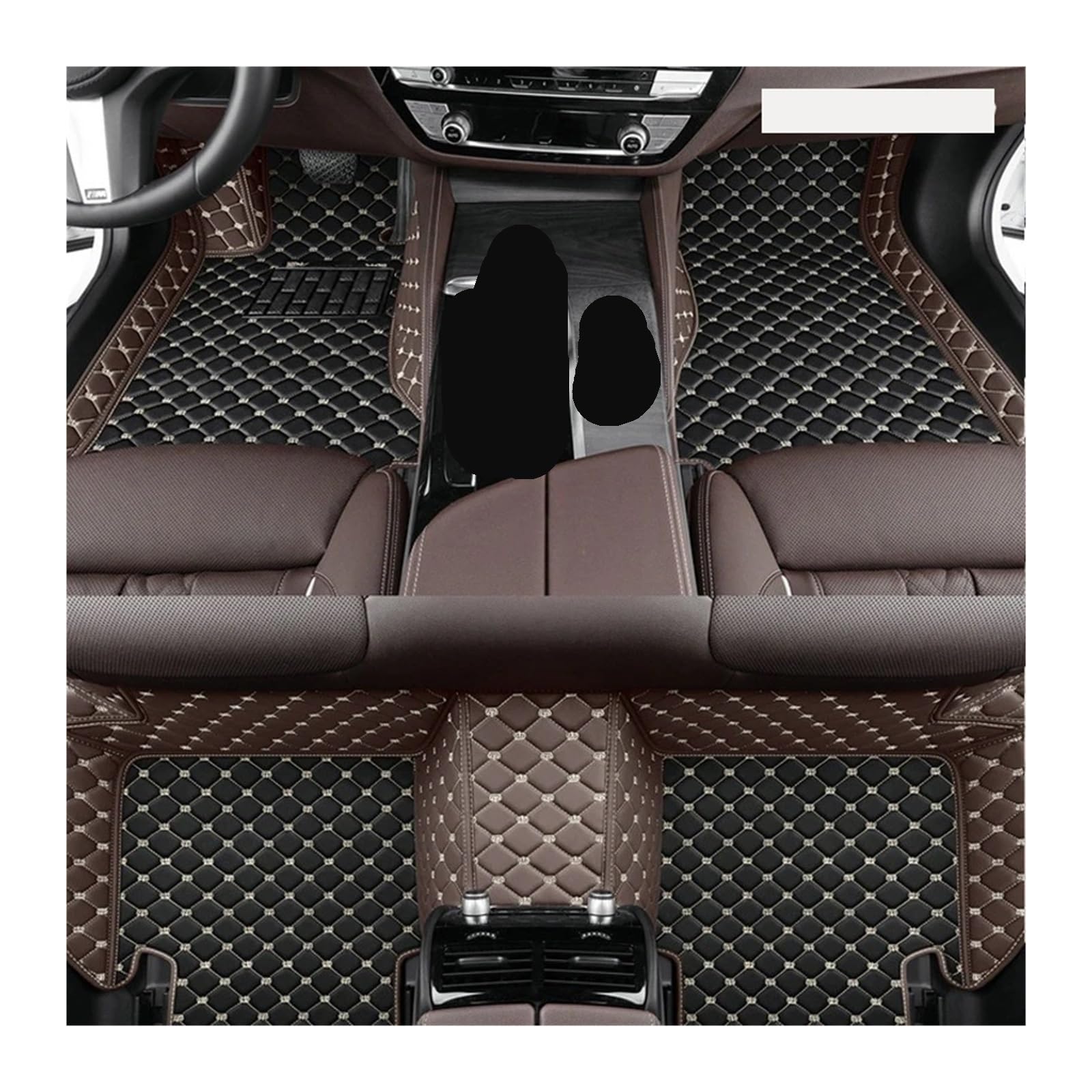 Autofußmatten Auto Boden Matte Innen Zubehör Leder Teppiche Teppiche Fuß Pads Für A3 Für 8P 2004-2010 Automatten(Right Hand Drive,3PC Floor MAT1) von LinQianBhD