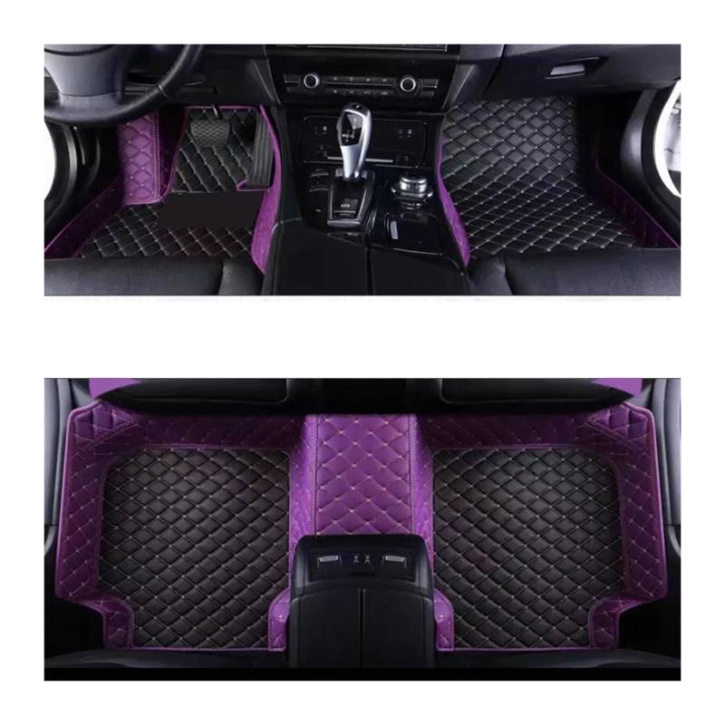 Autofußmatten Auto Fußmatten Interior Styling Leder Teppiche Auto Schutz Für Ford Für Mustang 2021 2020 2019 2018 2017 2016 2015 Automatten(3PC Floor mat 21,Left Steering Wheel) von LinQianBhD