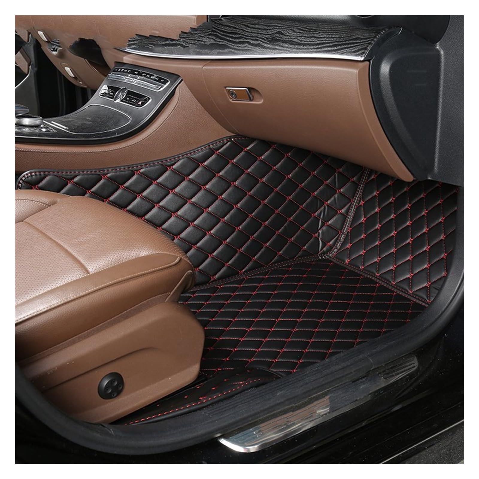 Autofußmatten Auto Innen Zubehör Teppiche Teppiche Fuß Pads 1 PCS Custom Leder Auto Fußmatten Für Chevrolet Für Onix 2019 2020 2021 2022 Automatten(15 Passenger Mat) von LinQianBhD