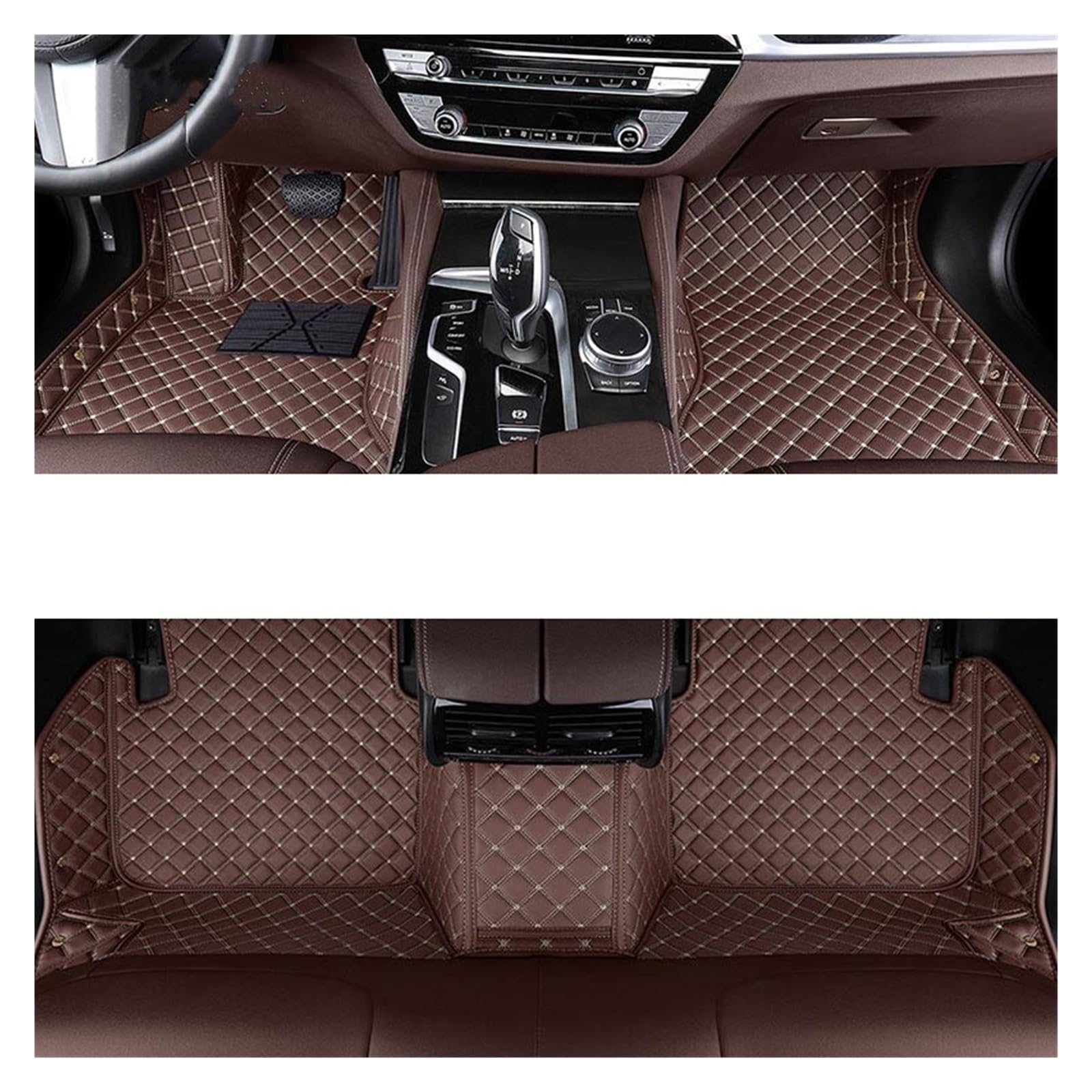 Autofußmatten Auto Teppiche Fuß Coche Custom Car Fußmatten Für X6 Für E71 Für E72 Für F16 Für F86 Für G06 Für G96 Automatten(Coffee,2020-2023 G06G96) von LinQianBhD