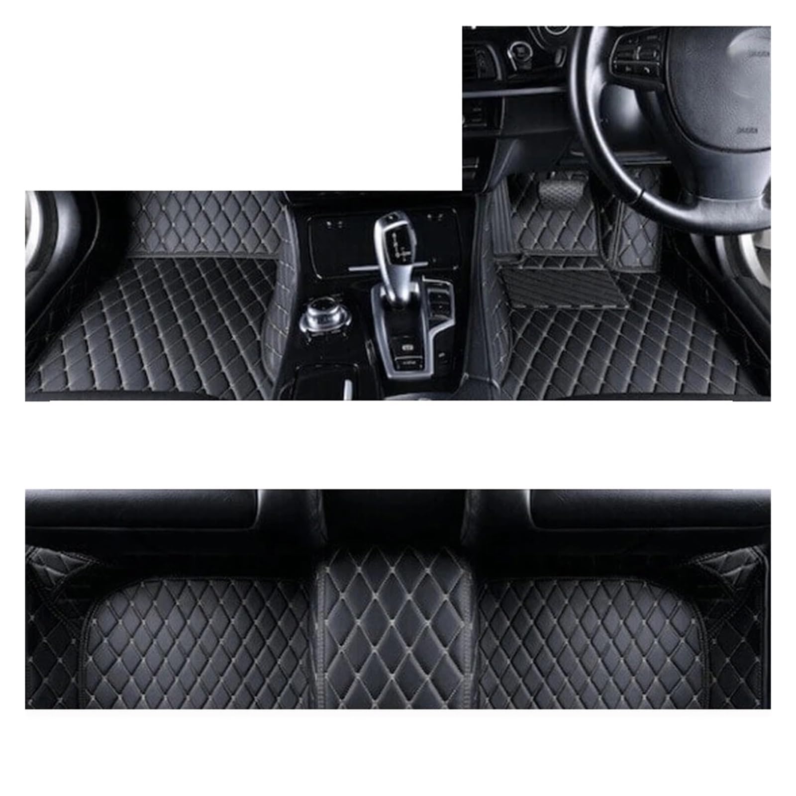 Autofußmatten Benutzerdefinierte Auto Fuß Pads Teppich Abdeckung Innen Zubehör Auto Fußmatten Für Mazda 3 2006 2007 2008 2009 2010 2011 2012 Automatten(RHD Black BCIGC) von LinQianBhD