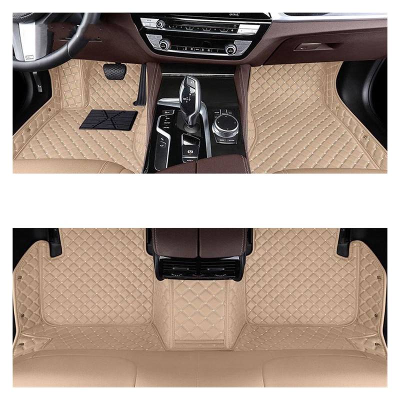 Autofußmatten Benutzerdefinierte Auto Fußmatten Für Benz Für ML Für W164 Für W166 2005-2017 Auto Teppiche Fuß Coche Automatten(Beige,2005-2011 for W164) von LinQianBhD