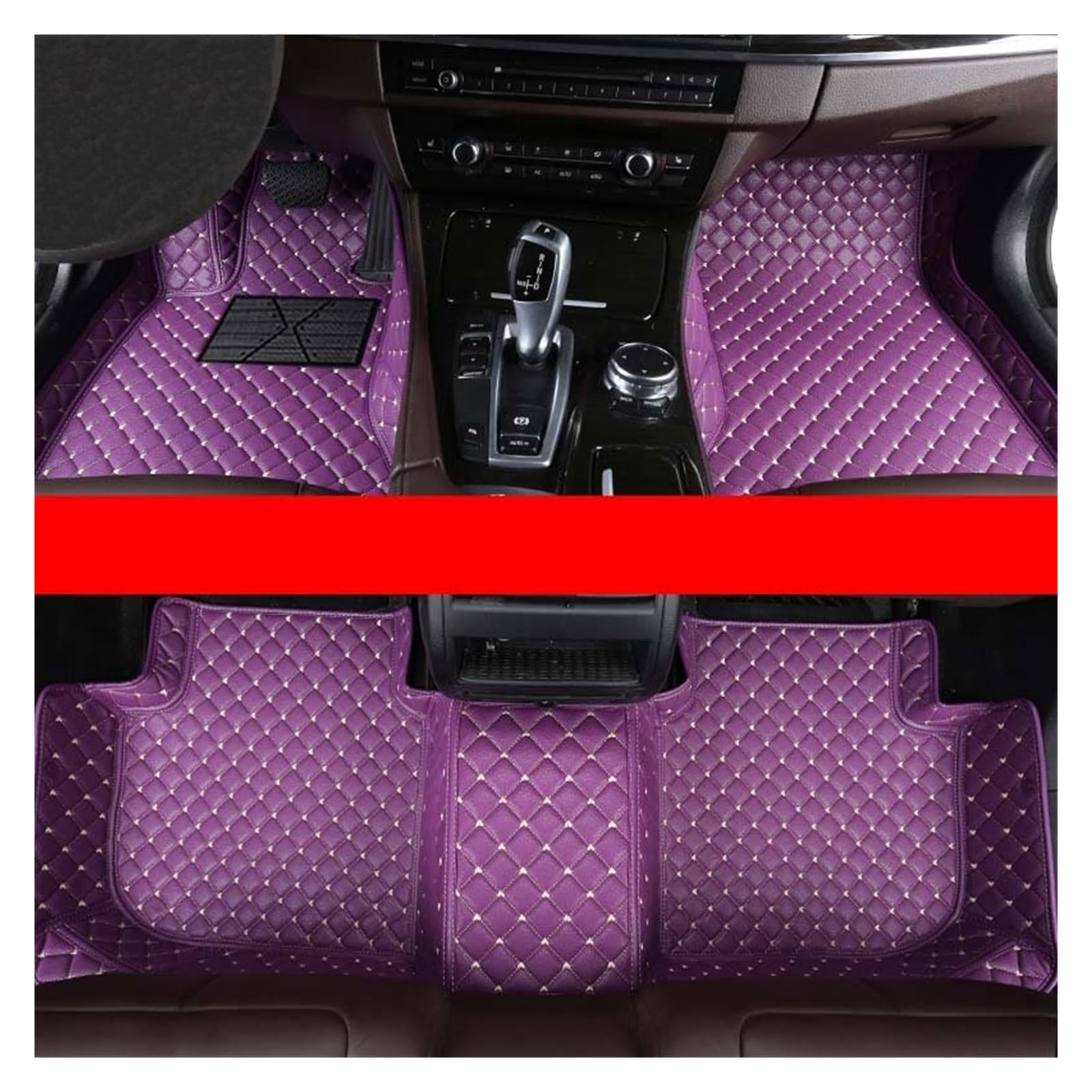 Autofußmatten Benutzerdefinierte Auto Fußmatten Für Hyundai Für I30 2007 2008 2009 2010 2011 2012 Auto Teppiche Fuß Coche Zubehör Automatten(Purple) von LinQianBhD